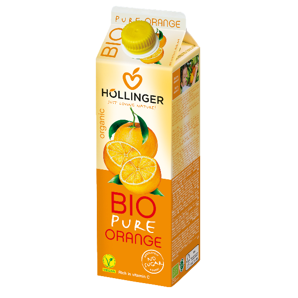 Χυμός πορτοκάλι 1L χ/ζ Hollinger BIO(Λήξη 28/5)