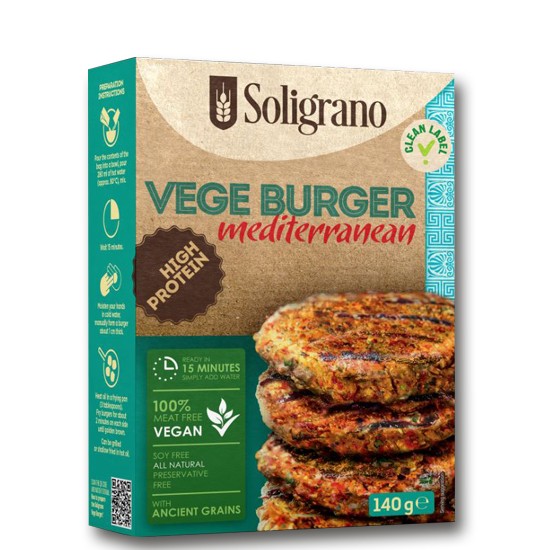 Burger Vegan - Μεσογειακό 140gr