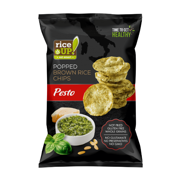 Chips Καστανού Ρυζιού - Pesto 60gr